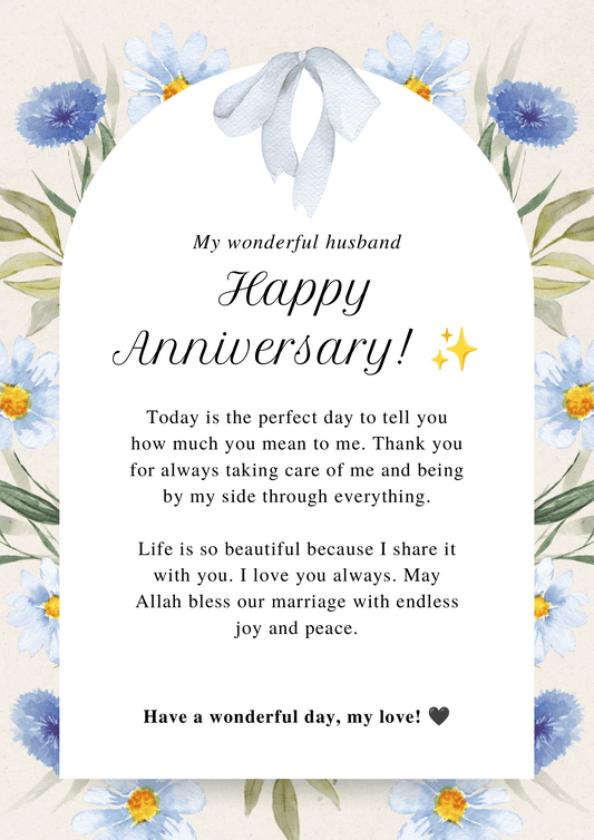 Ready-Made Anniversary Card