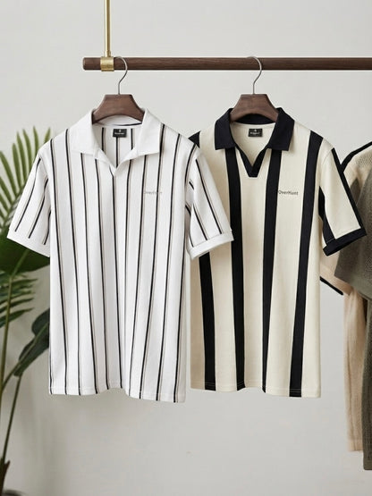 Cream Navy & Classic Stripe Set