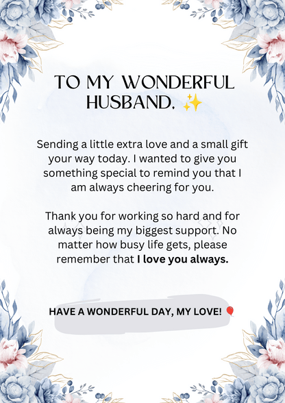 Ready-Made Birthday Gift Card for Husband