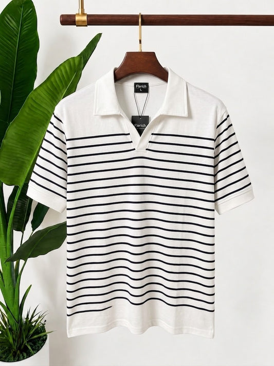 White Navy Classic Polo