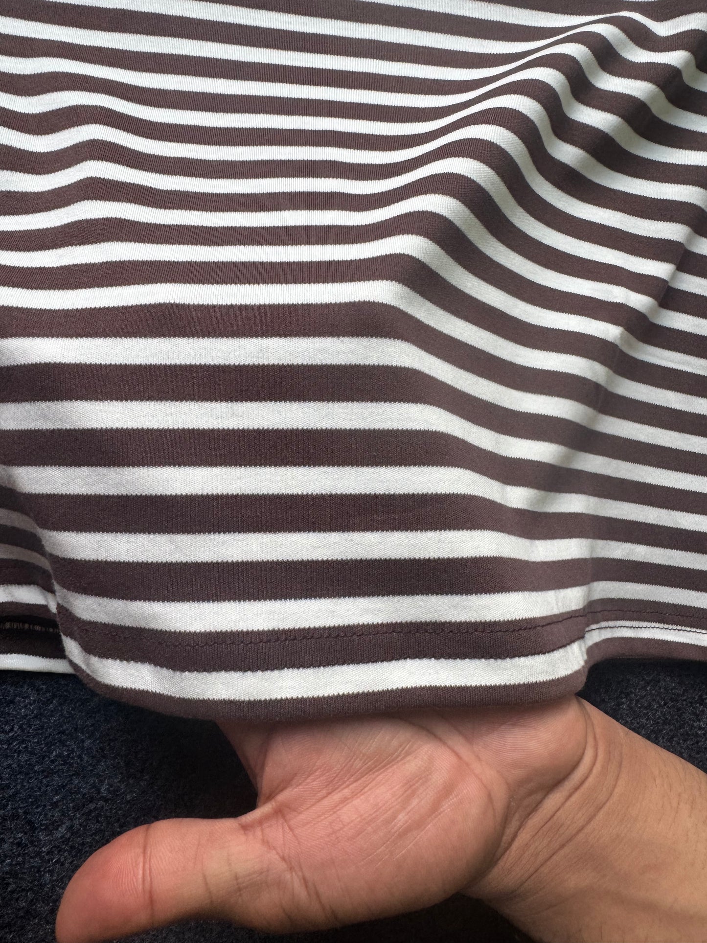 Cocoa Stripe Old Money Polo