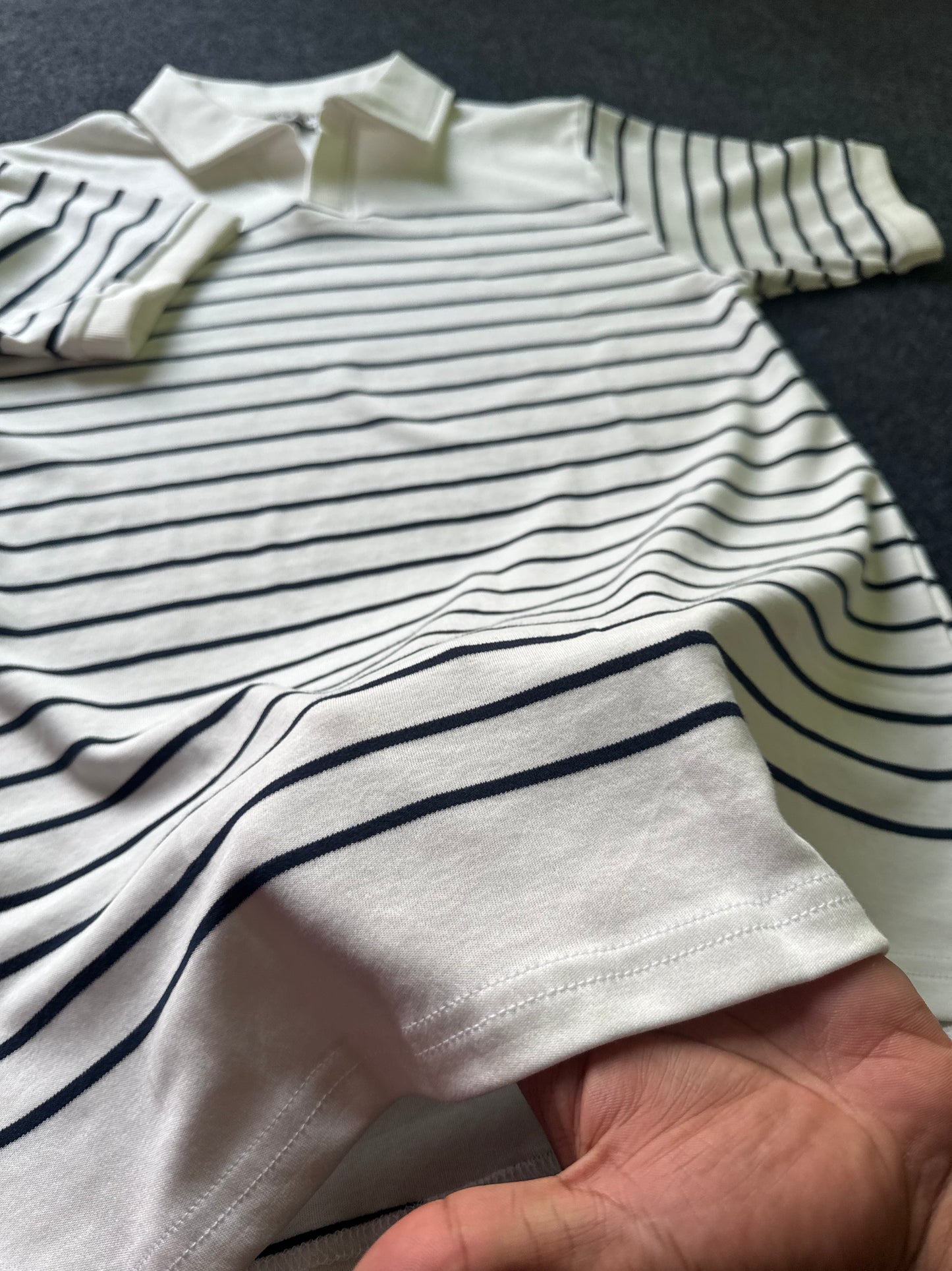 White Navy Classic Polo
