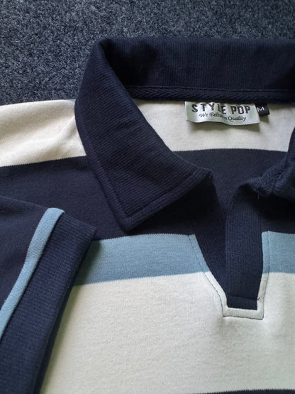 Ocean Block Stripe Polo