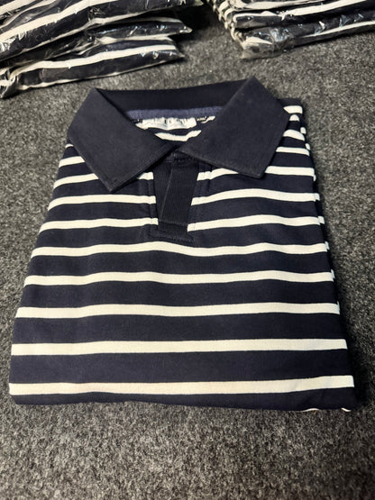 Midnight navy stripe (Black )