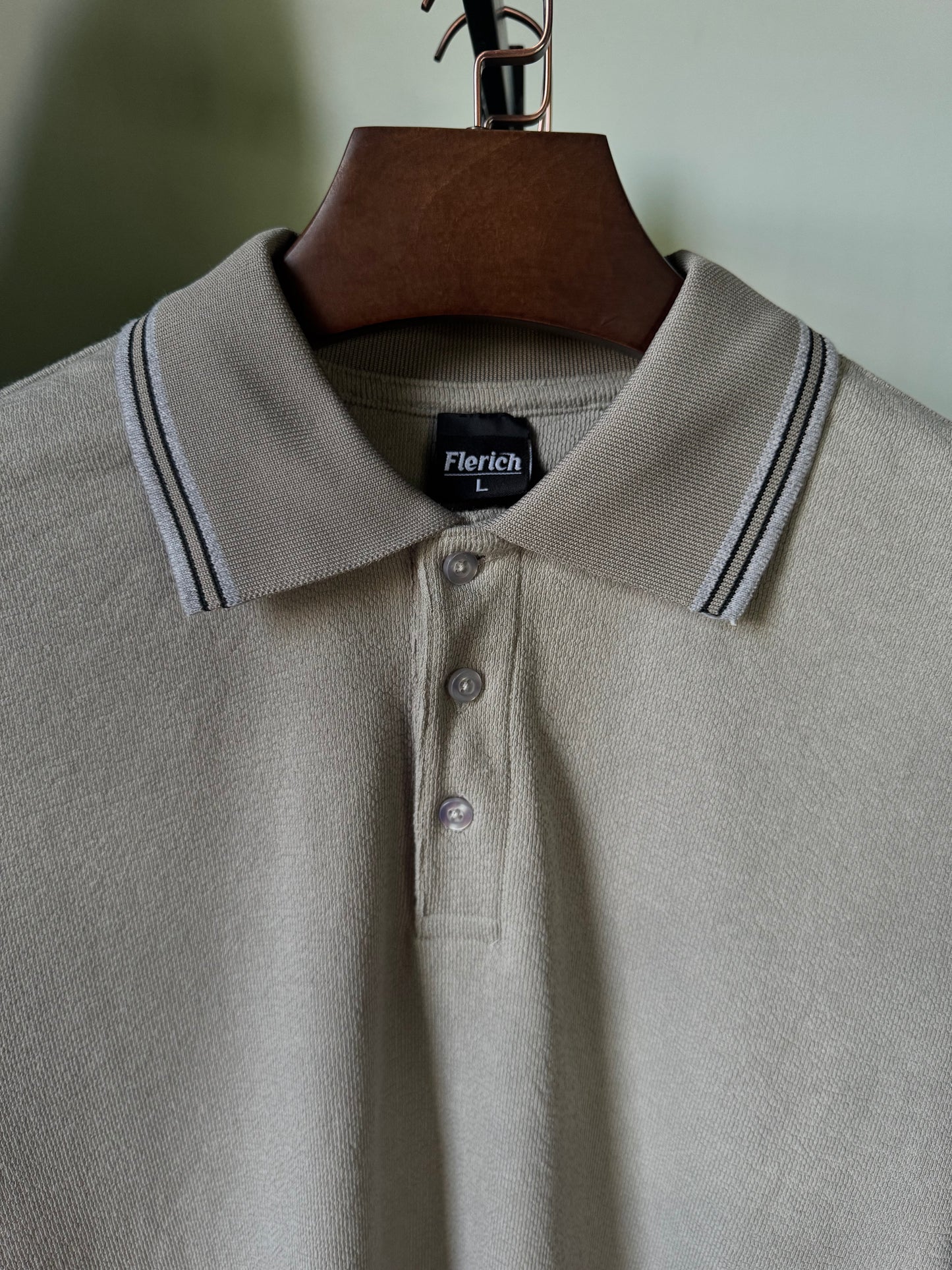 Mercerized Polo Shirt - Cement Grey