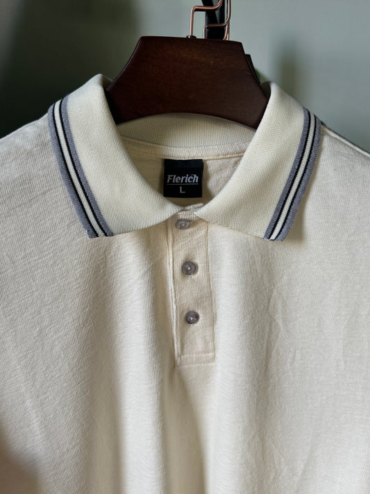 Mercerized Polo Shirt - Butter Cream