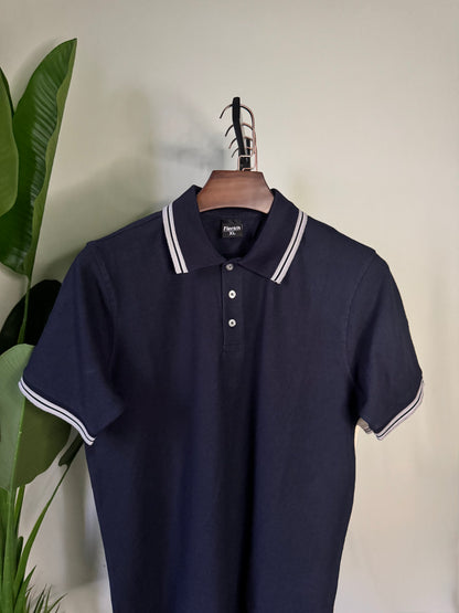 Mercerized Polo Shirt - Midnight Navy