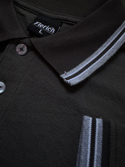 Mercerized Polo Shirt - Warm Grey