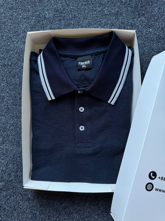 Mercerized Polo Shirt - Midnight Navy