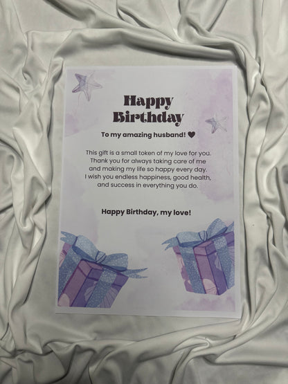 Premium Custom birthday Gift Card (Text Only)