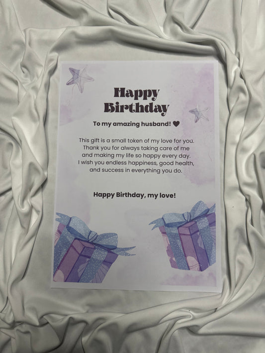 Premium Custom birthday Gift Card (Text Only)