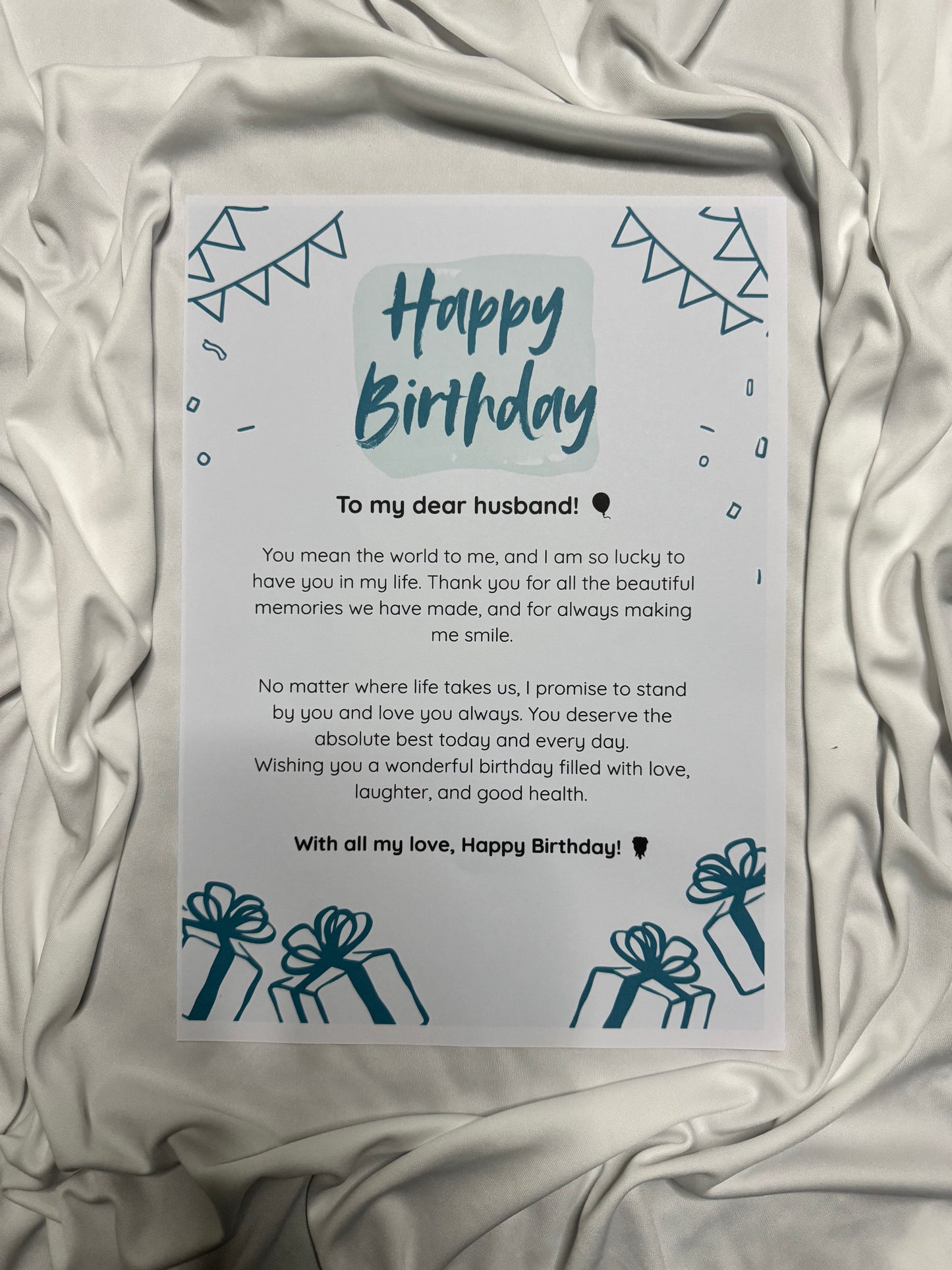 Premium Custom birthday Gift Card (Text Only)