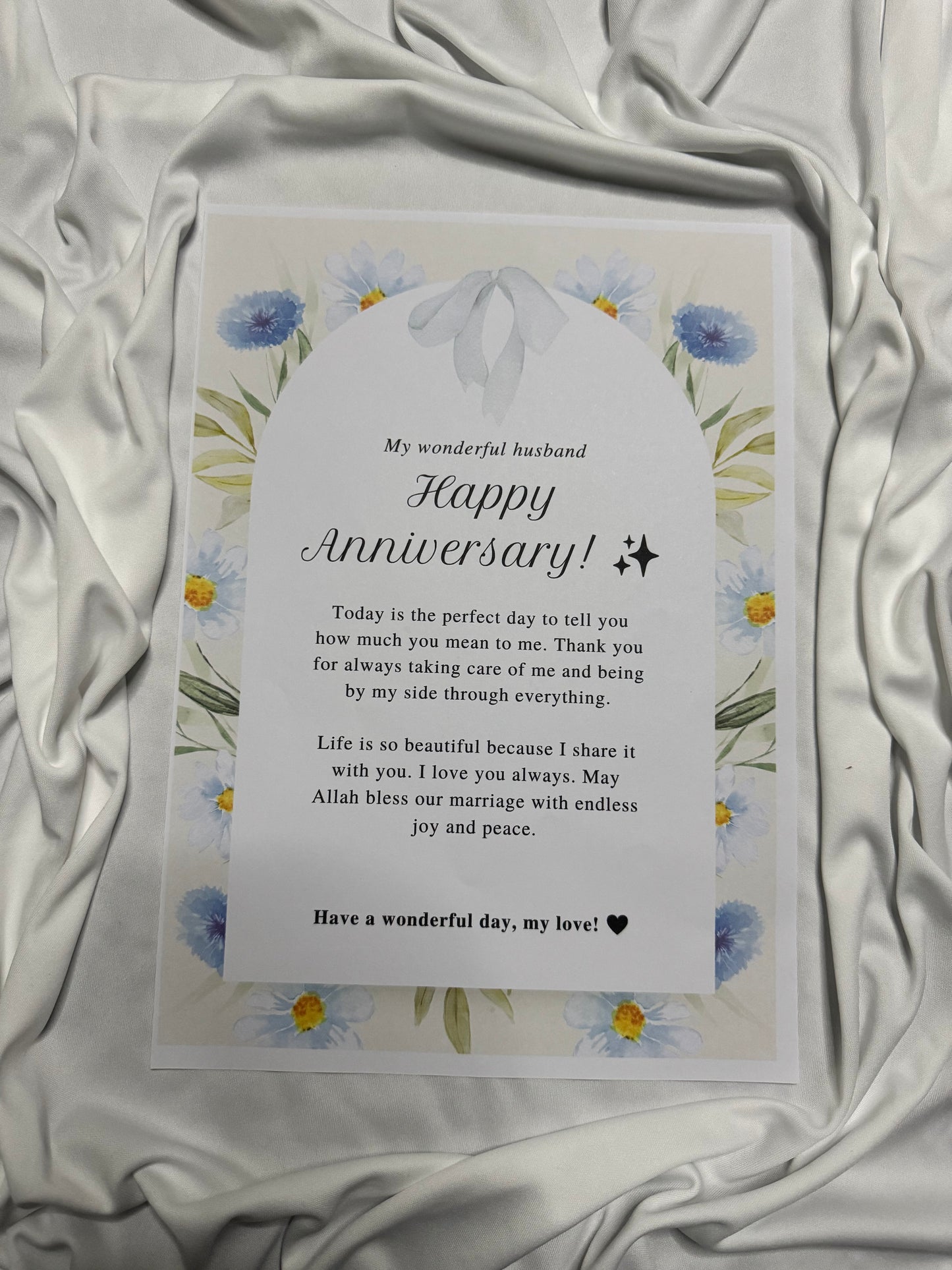 Premium Custom Anniversary Gift Card (Text Only)