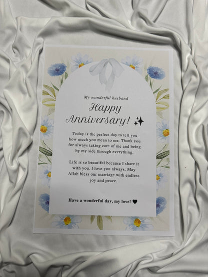Premium Custom Anniversary Gift Card (Text Only)