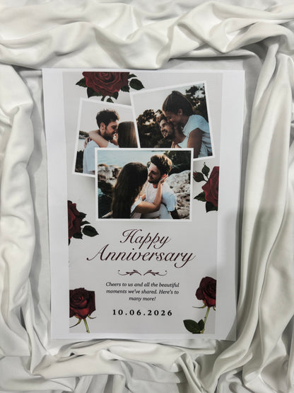 Premium Custom Anniversary Gift Card (Photo & Text)