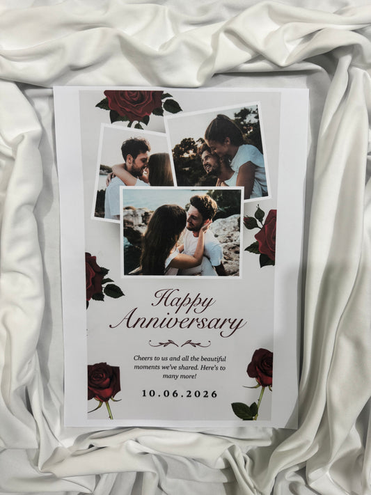 Premium Custom Anniversary Gift Card (Photo & Text)