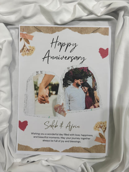 Premium Custom Anniversary Gift Card (Photo & Text)