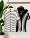 The Monochrome Stripe Polo Set