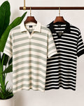 The Sage & Monochrome Stripe Polo Set